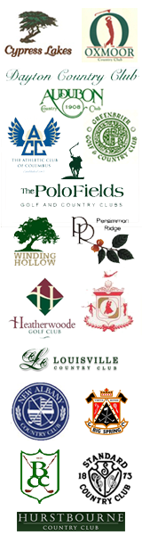 lots of country club logos